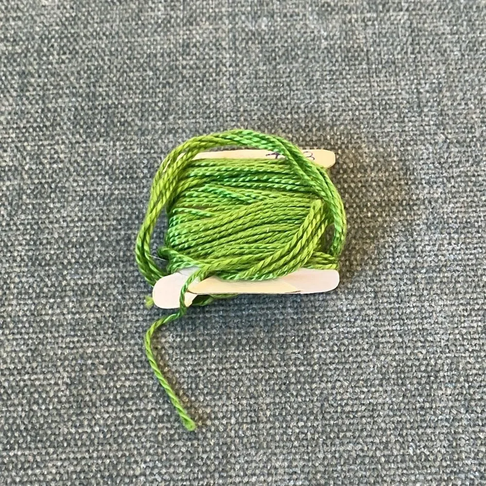 Green Needlepoint Thread Yarn